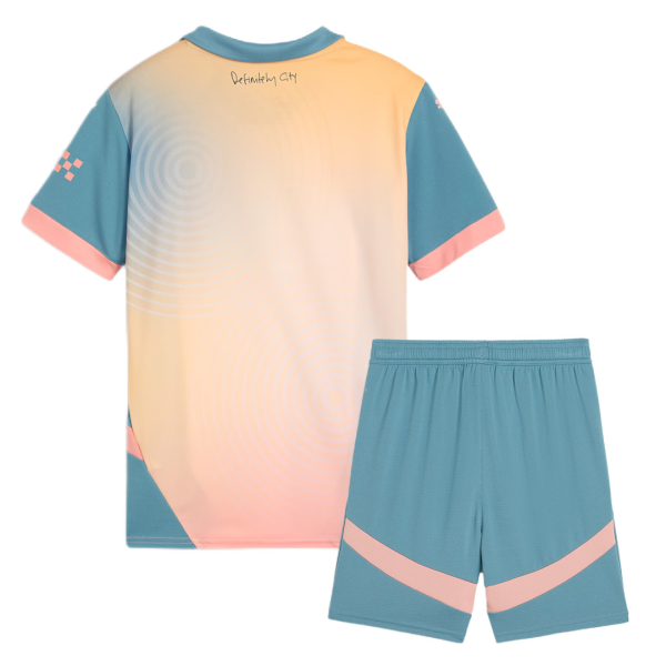 Otroski Manchester City 2024 25 Nogometni Dresi Komplet Fourth 1