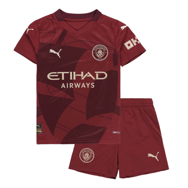 Otroski Manchester City 2024 25 Nogometni Dresi Komplet Tretji